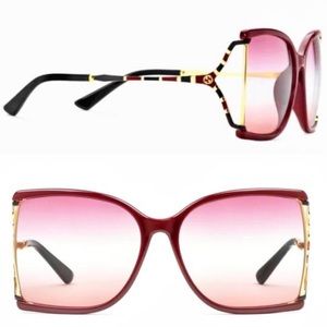 GUCCI Square Cut Out GG0592S 004 Sunglasses